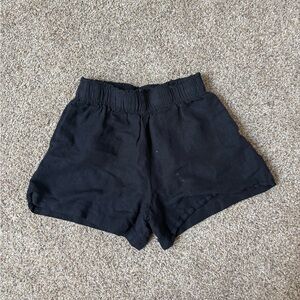 H&M Black High Waist Shorts with Sleek Design